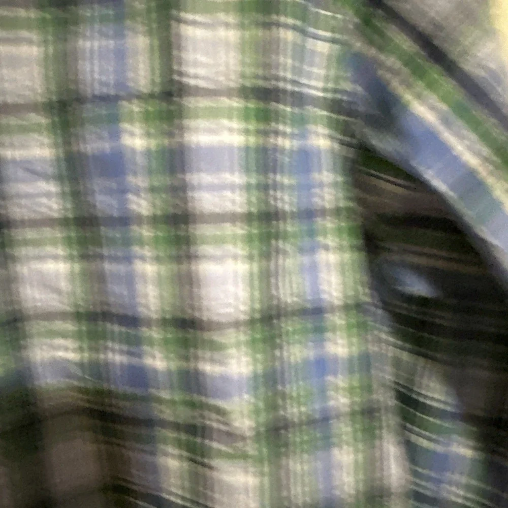 Lauren Ralph Lauren Shirt Mens L Sleeve Button Front Plaid Pocket